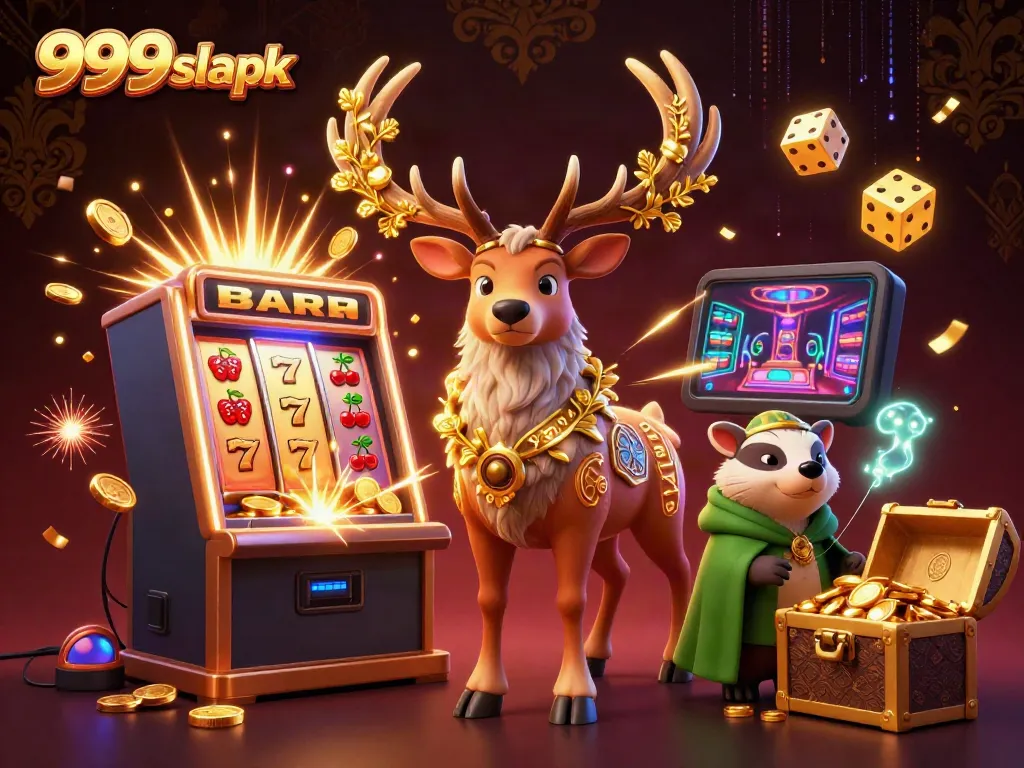 Experience thrilling wins with 999sl apk's dynamic slot machine and enchanting characters.