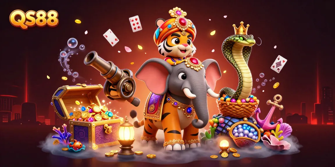 Engage with QS88's thrilling gameplay featuring vibrant 3D characters and captivating casino elements.