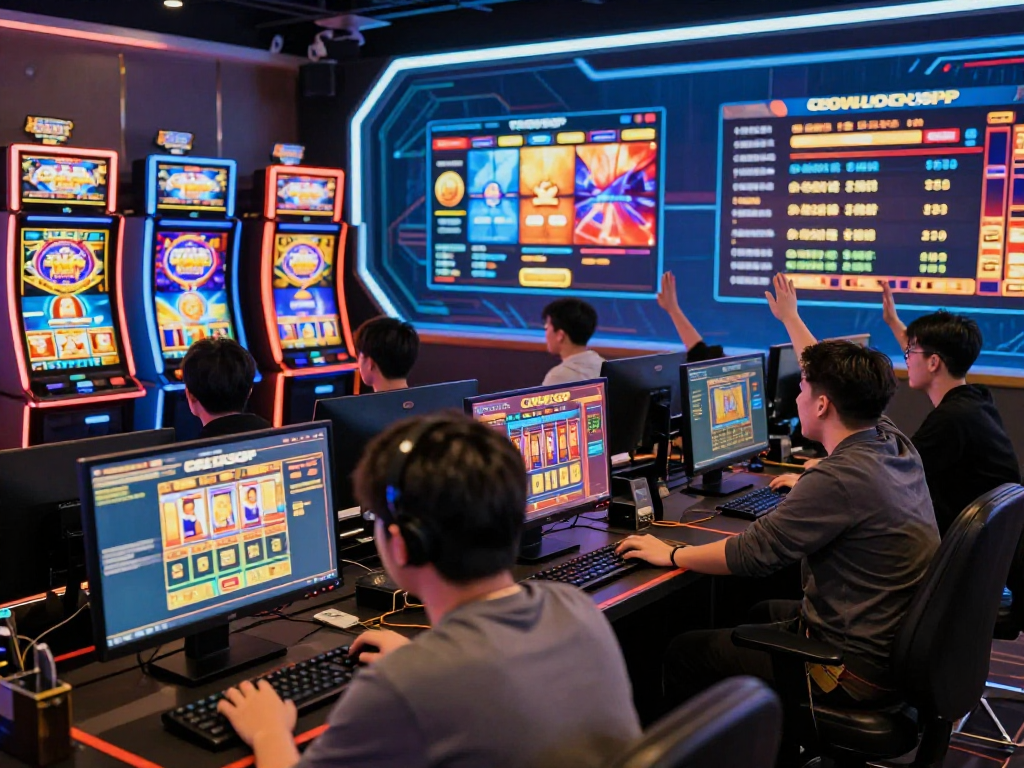 Pengalaman bermain slot online COLOKSGP dengan pemain antusias merayakan kemenangan di depan komputer.