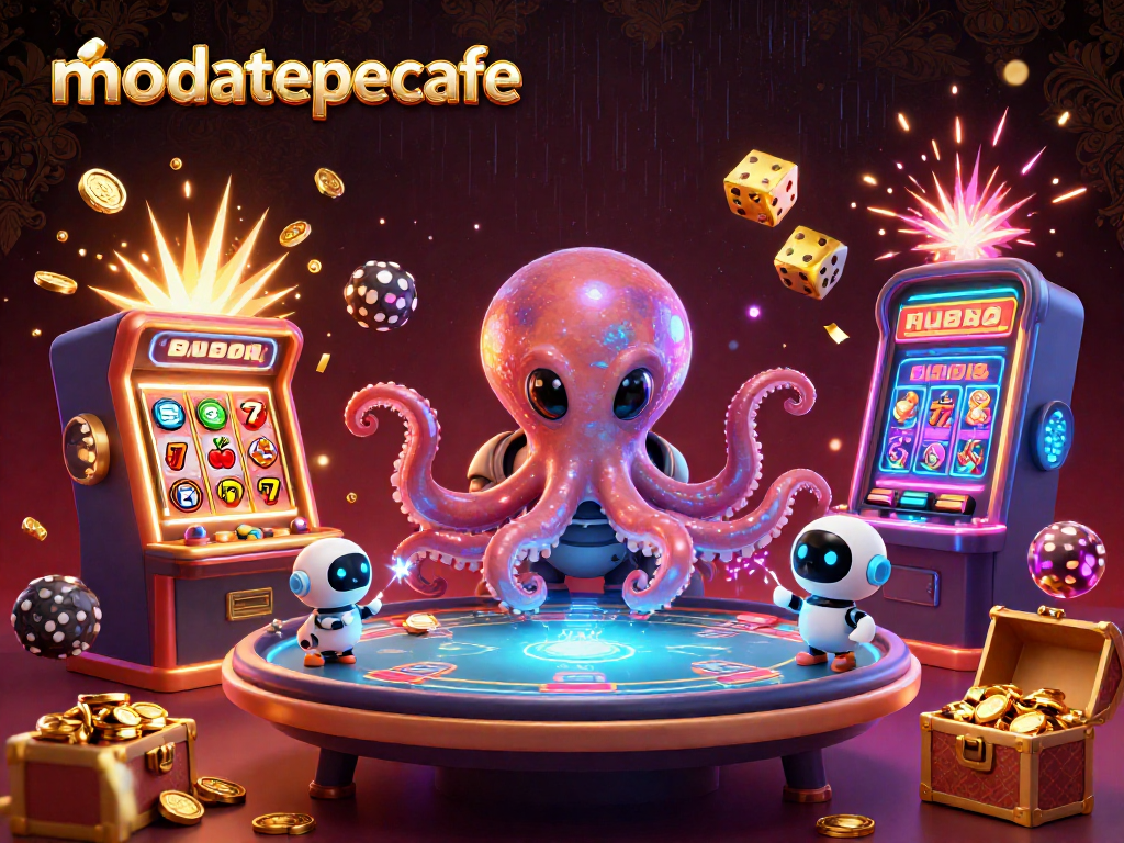 Join the fun at modatepecafe with vibrant casino characters and thrilling slot machines.